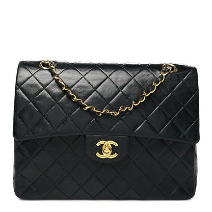 Chanel Lambskin Quilted Medium Double Flap Black 1 of 12