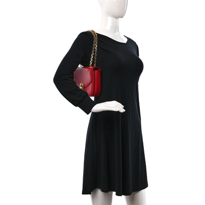 Celine Shiny Calfskin Small C Bag Red 2 of 14