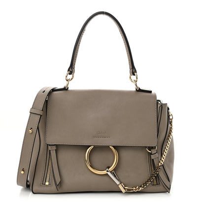 Chloe Calfskin Small Faye Day Shoulder Bag Motty Grey 1 of 10