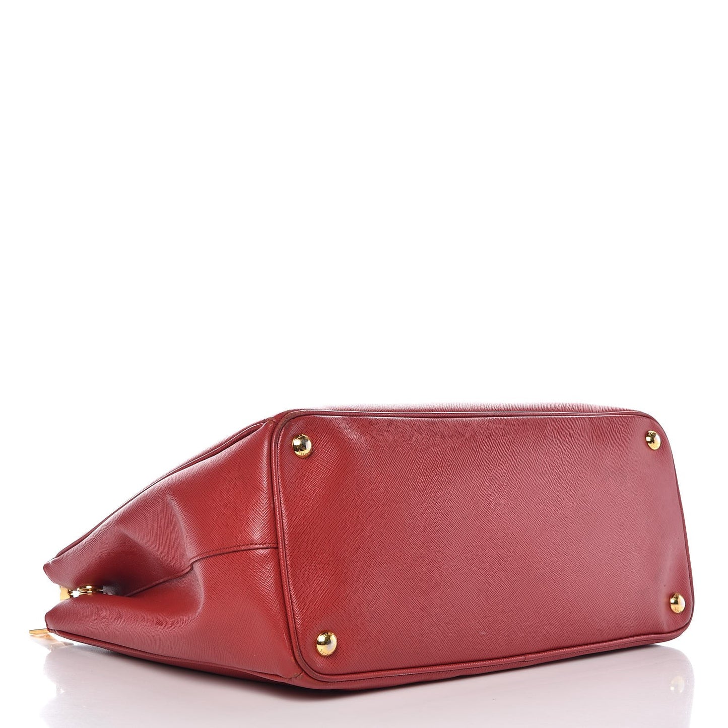 Saffiano Large Galleria Double Zip Tote Fuoco