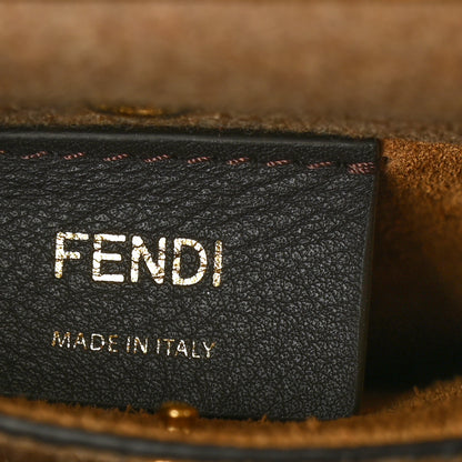 Fendi Melange Flannel Medium Fendi Way Tote Camel 5 of 6