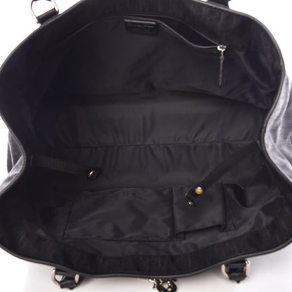 Christian Dior Nylon Monogram Lovely Shopping Tote Black 7 of 11