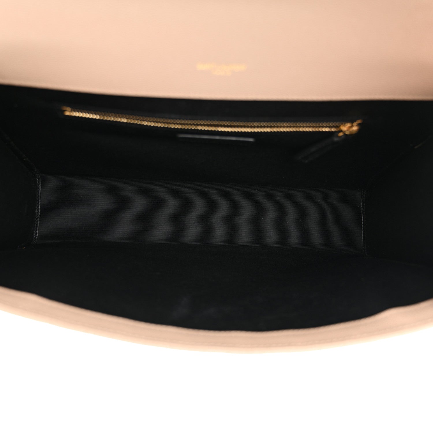 Saint Laurent Grain De Poudre Mixed Matelasse Large Triquilt Monogram Satchel Dark Beige 5 of 10