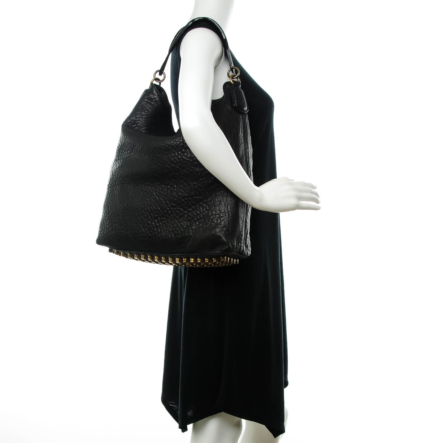 Alexander Wang Pebbled Lambskin Darcy Hobo Black 2 of 6