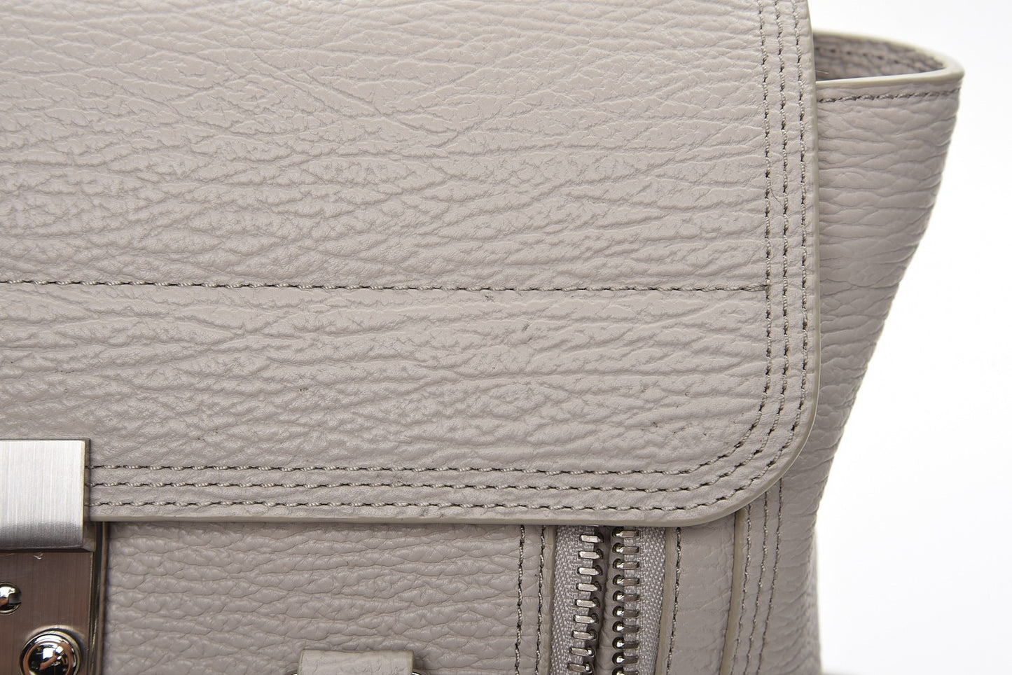 3.1 Textured Calfskin Medium Pashli Satchel Feather
