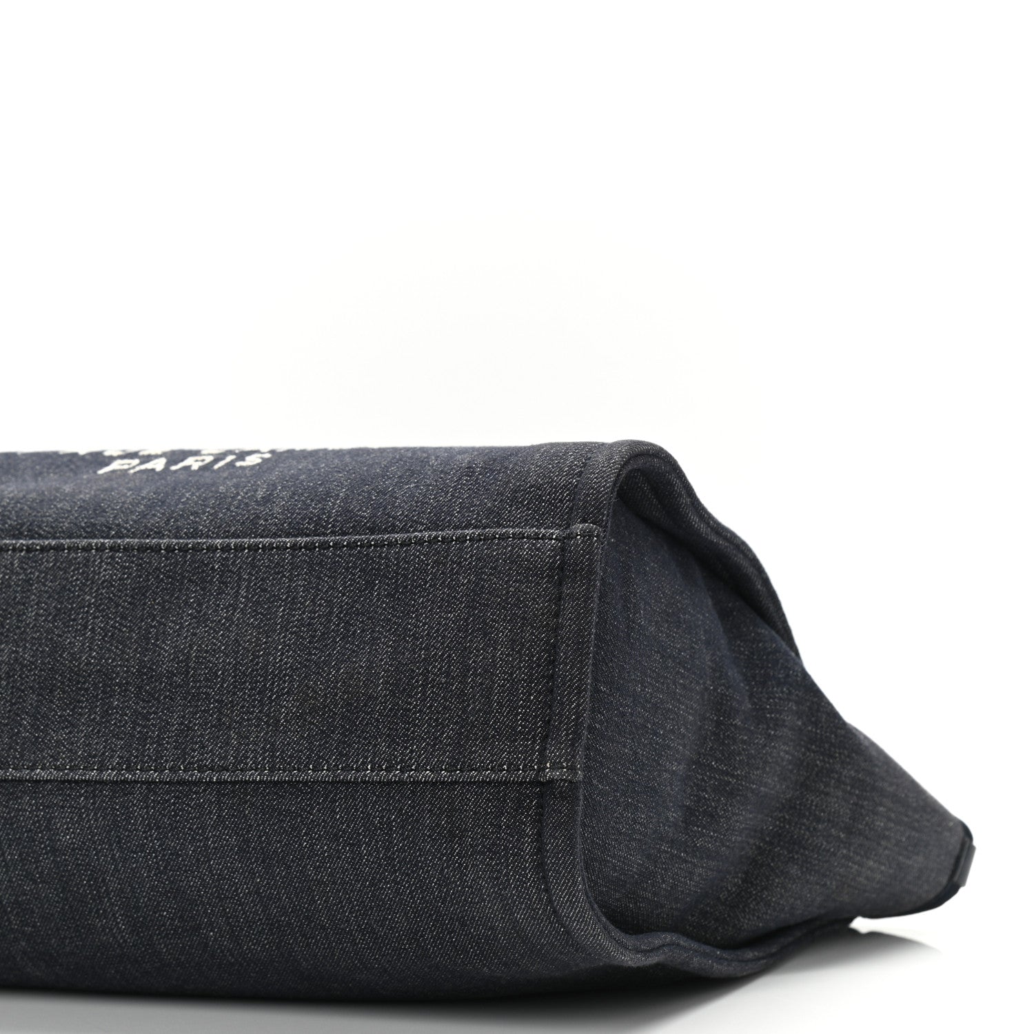 Chanel Denim Small Deauville Tote Dark Blue 10 of 10