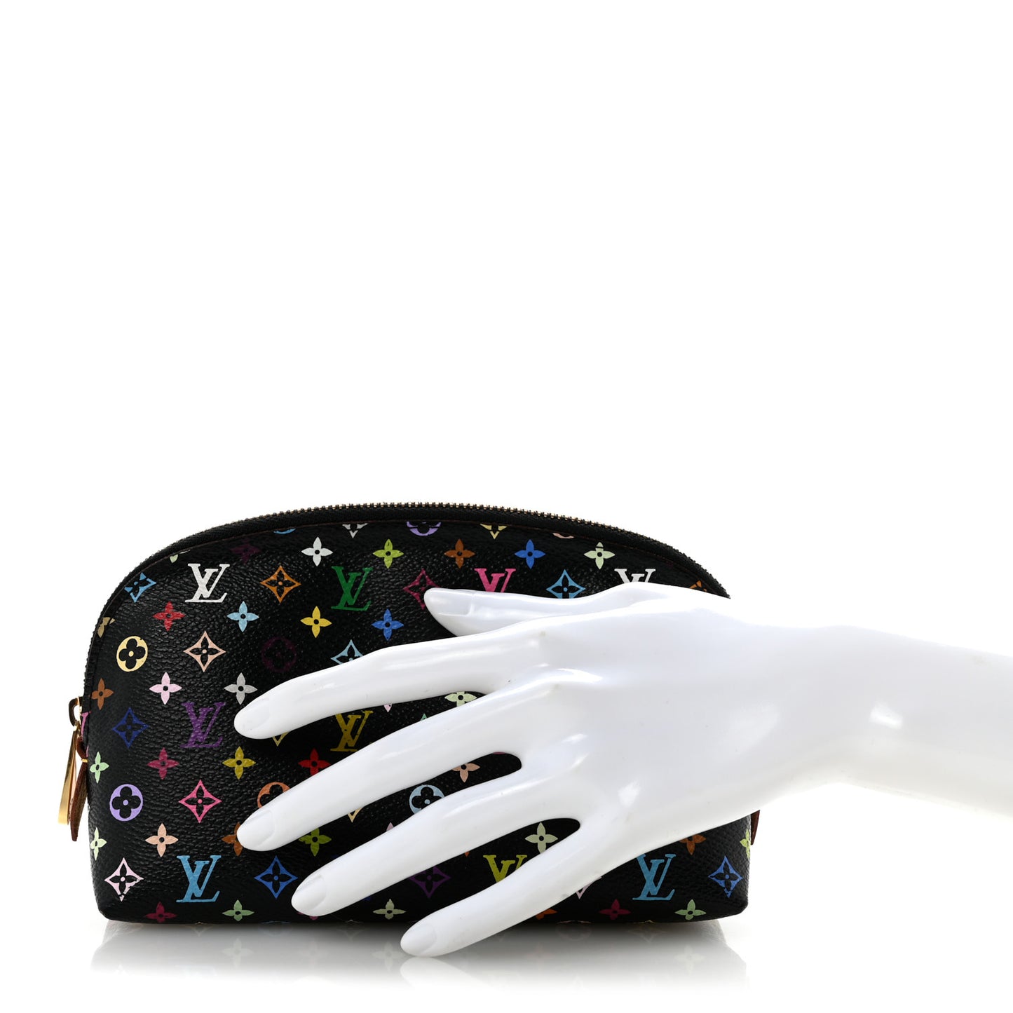 Monogram Multicolor Cosmetic Pouch Black Grenade