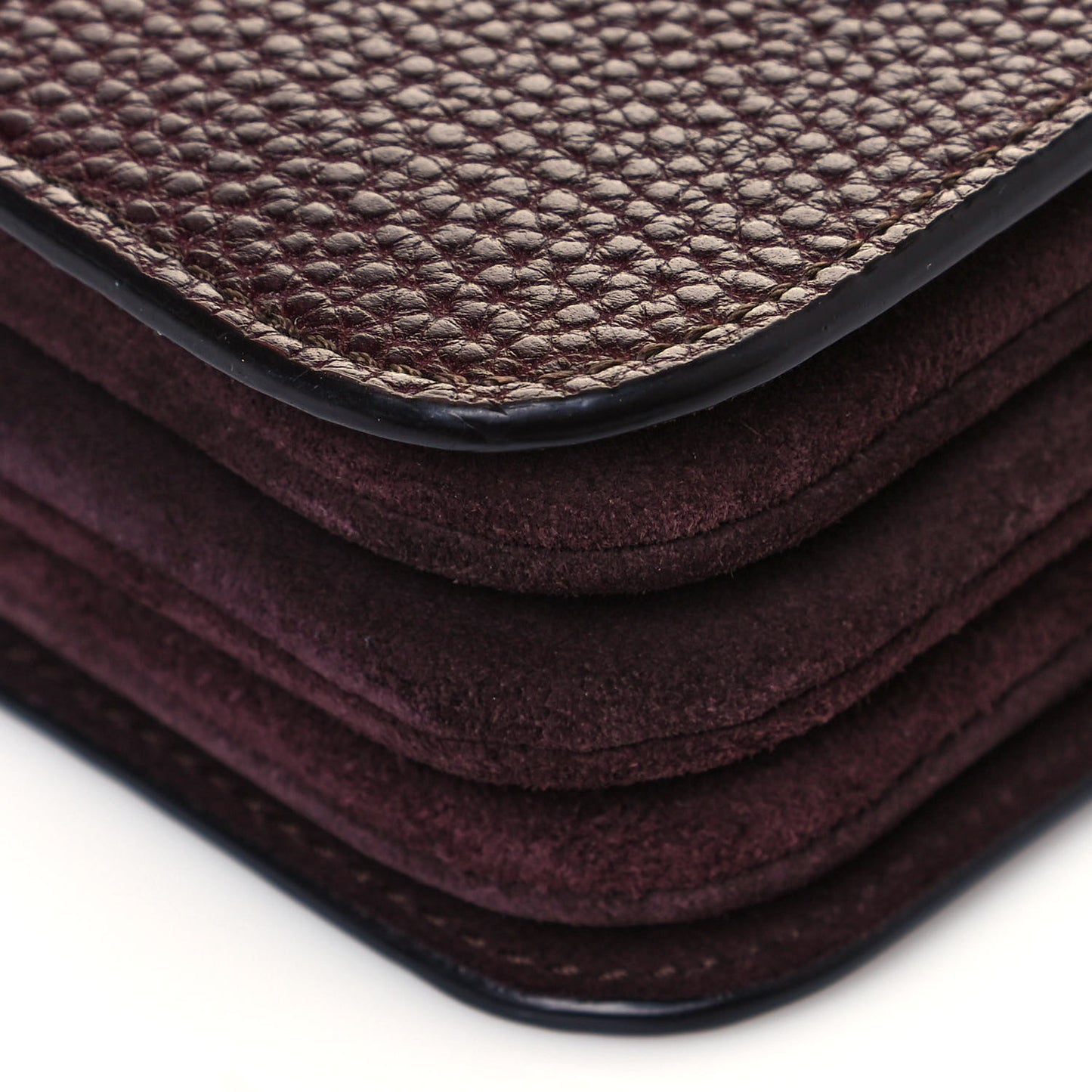 Classic Grain Calfskin Small Clifton Flap Oxblood