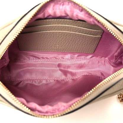 Gucci Dollar Calfskin Super Mini GG Marmont Chain Shoulder Bag Oatmeal 5 of 11