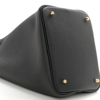 Hermes Taurillon Clemence Picotin Lock 22 MM Black 9 of 12
