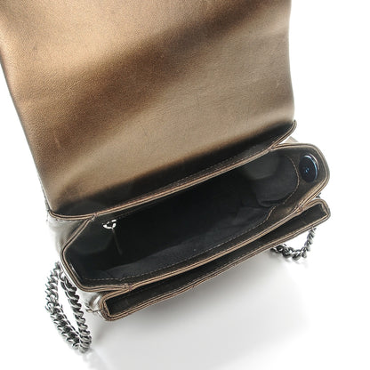 Chanel Metallic Goatskin Quilted Small Rock In Rome Flap Bronze 5 of 7