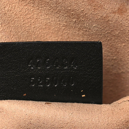 Gucci Calfskin Matelasse GG Marmont Belt 75 30 Bag Black 6 of 10