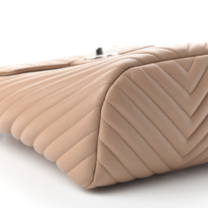 Chanel Calfskin Chevron Quilted Small Urban Spirit Backpack Beige 5 of 10