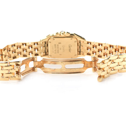 Cartier 18K Yellow Gold Diamond Pave 22mm Panthere Quartz Watch 5 of 6
