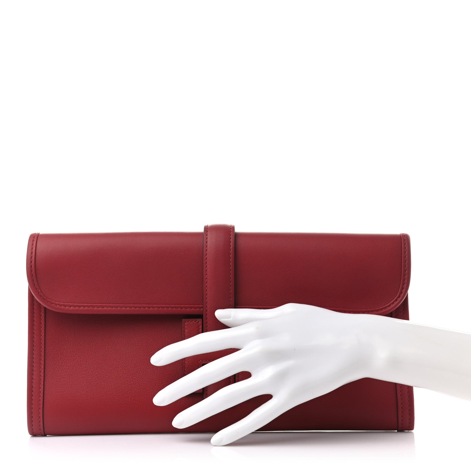 Hermes Swift Jige Elan 29 Clutch Rouge Grenat 2 of 7