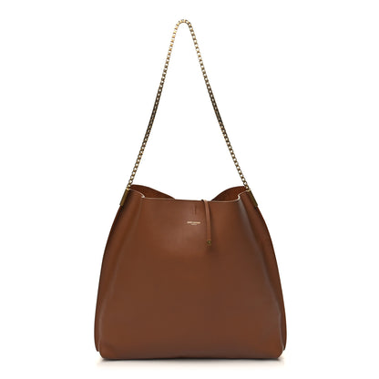 Saint Laurent Calfskin Medium Suzanne Hobo Brick 3 of 12