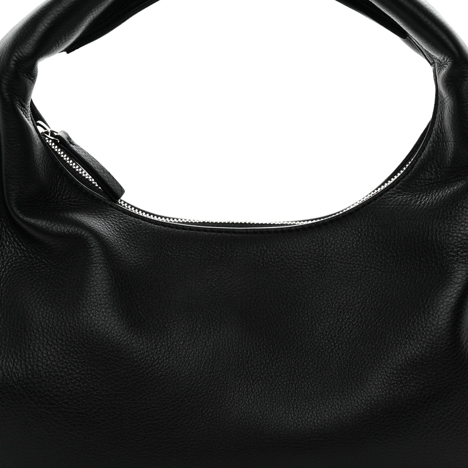 The Row Grained Calfskin Small Everyday Shoulder Bag Black 7 of 9