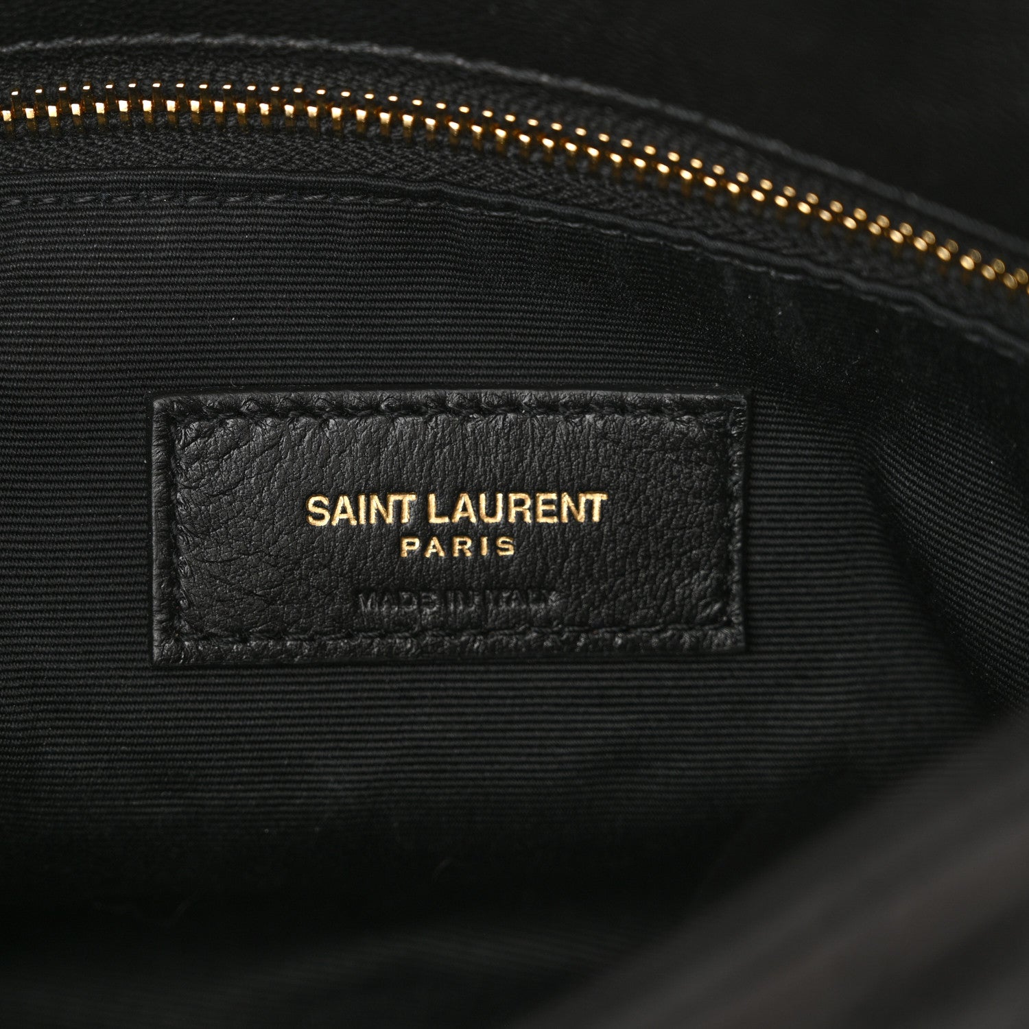 Saint Laurent Lambskin Quilted Toy Loulou Puffer Monogram Chain Satchel Black 6 of 11