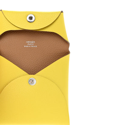 Hermes Evercolor Bastia Coin Purse Jaune De Naples Gold 5 of 7
