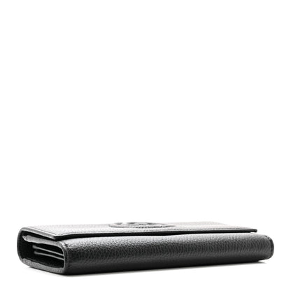 Gucci Pebbled Calfskin Large Soho Continental Wallet Black 4 of 10