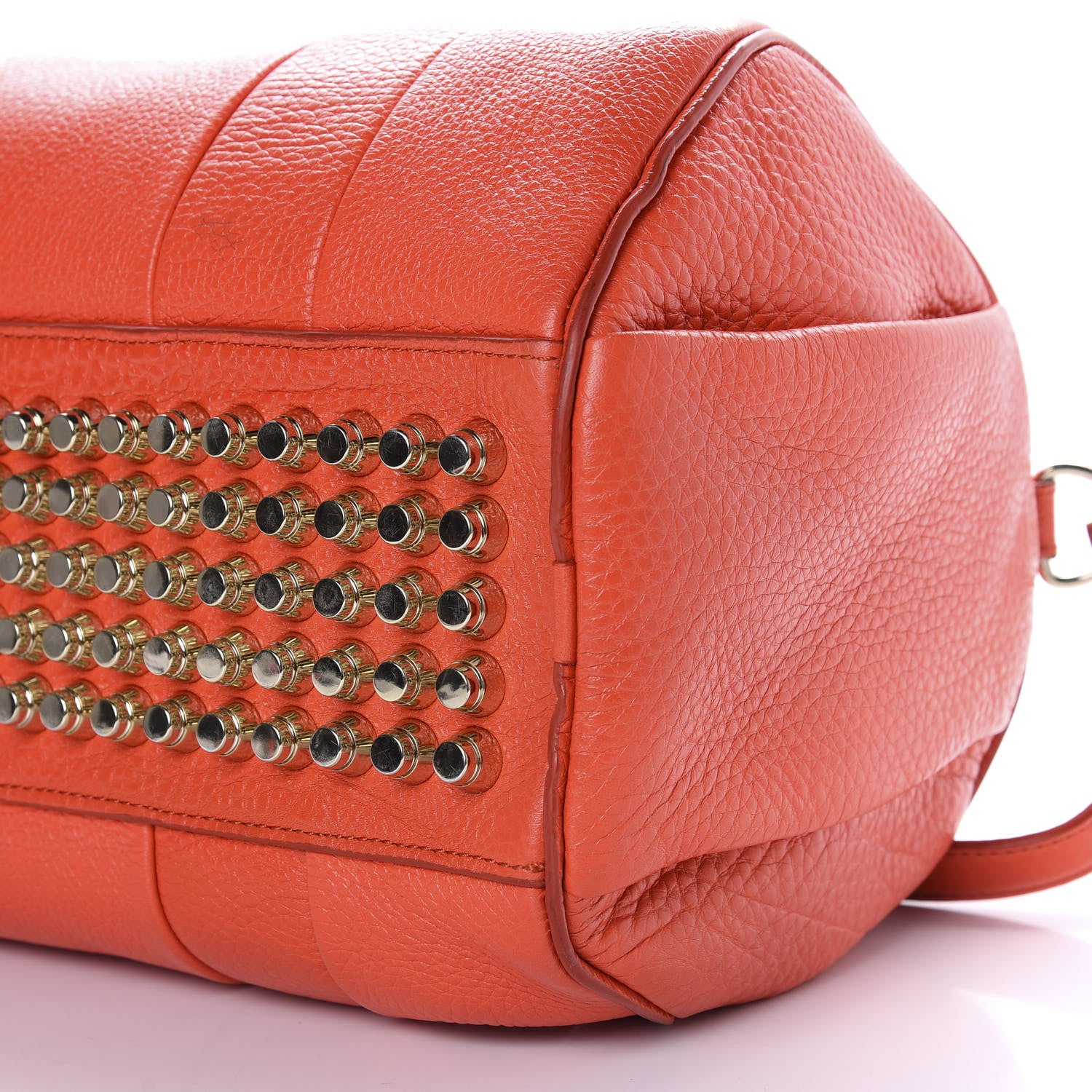 Alexander Wang Pebbled Lambskin Rocco Tangerine Pale Gold Hardware 9 of 11