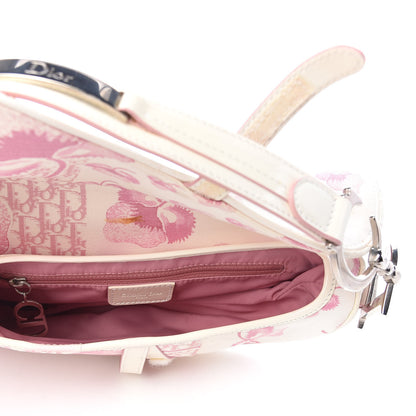 Christian Dior Monogram Floral Saddle Bag Pink 5 of 10