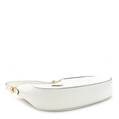 Prada Box Calfskin Shoulder Bag White Black 4 of 9