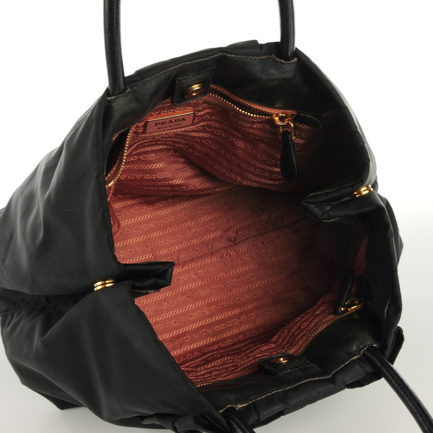 Prada Tessuto Fiocco Bow Tote Black 7 of 8