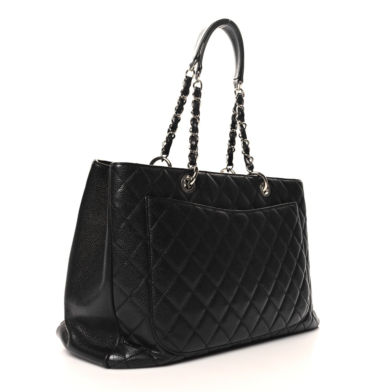 Chanel Caviar Quilted XL Grand Shopping Tote GST Black 3 of 11