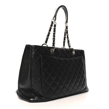 Chanel Caviar Quilted XL Grand Shopping Tote GST Black 3 of 11