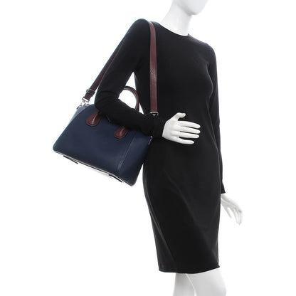 Givenchy Sugar Goatskin Tri-Color Small Antigona Navy Burgundy 2 of 12
