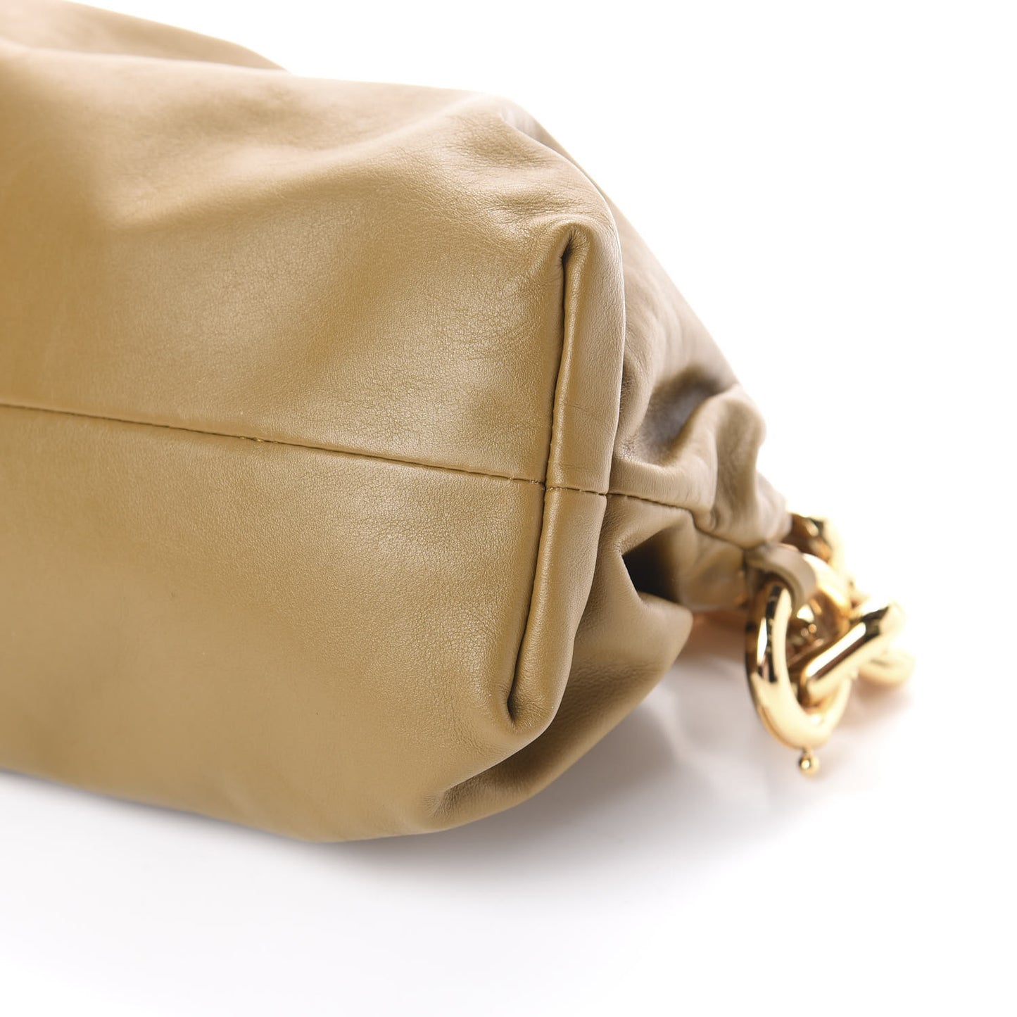 Calfskin The Pouch Chain Moutarde