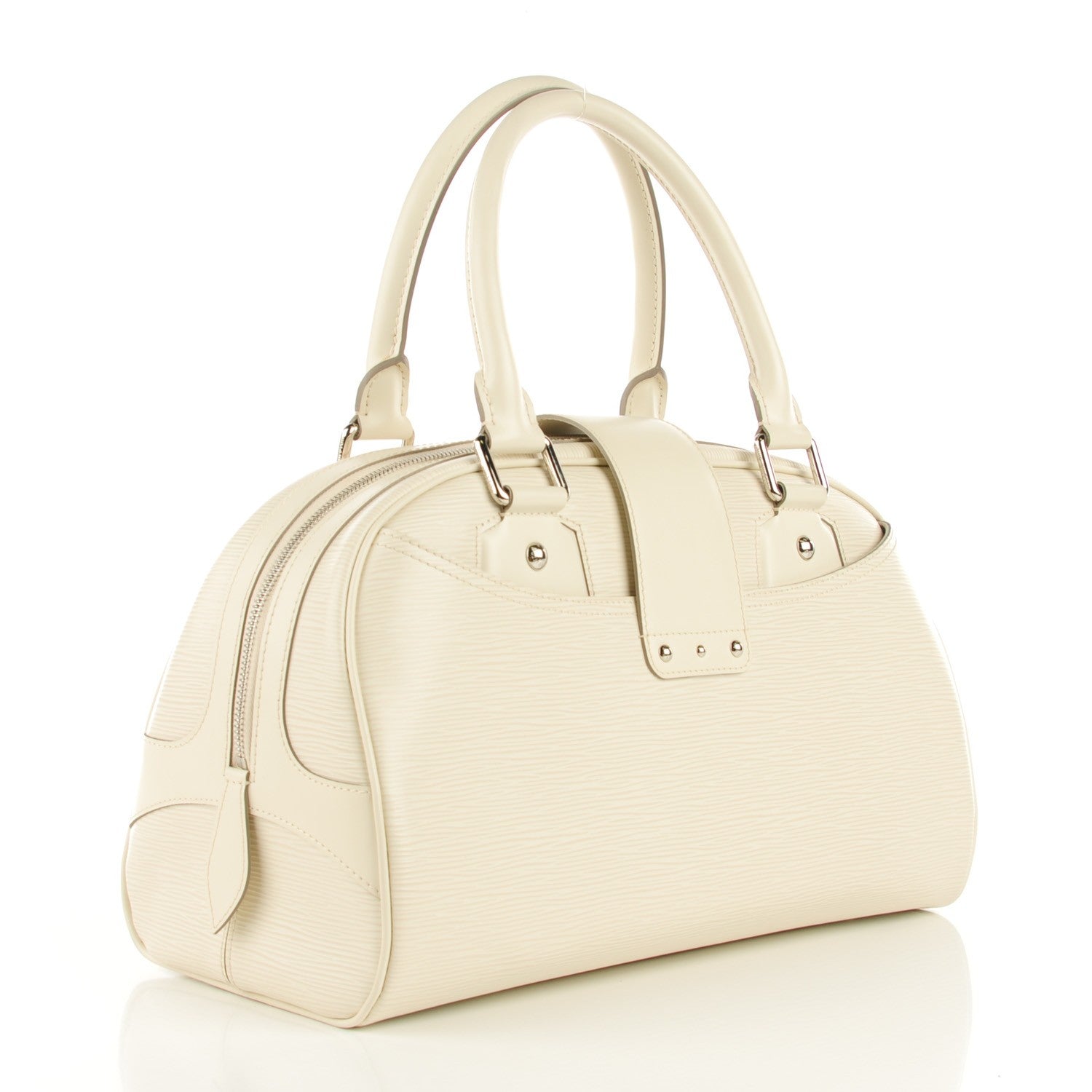 Louis Vuitton Epi Bowling Montaigne GM Ivory 3 of 7