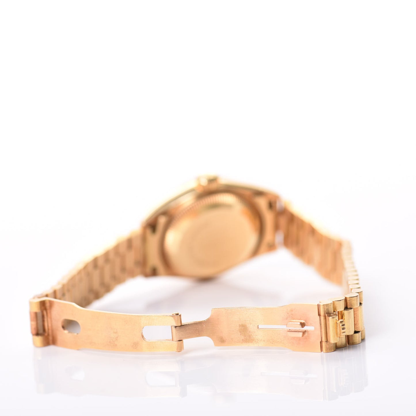 18K Yellow Gold 26mm Oyster Perpetual Datejust President Watch Champagne 69178
