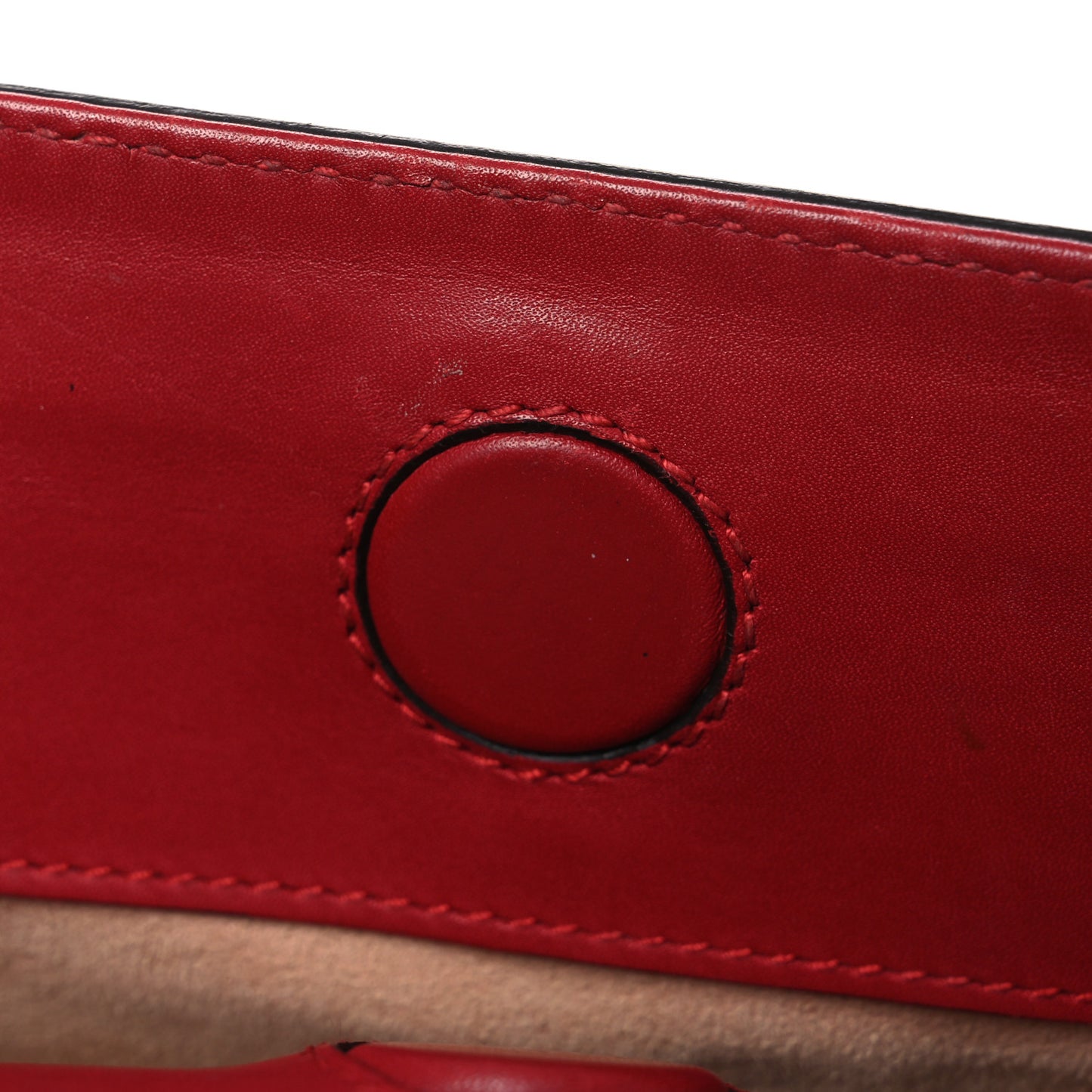 Nappa Bamboo Web Small Nymphaea Top Handle Bag Hibiscus Red