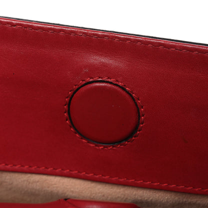 Gucci Nappa Bamboo Web Small Nymphaea Top Handle Bag Hibiscus Red 16 of 18