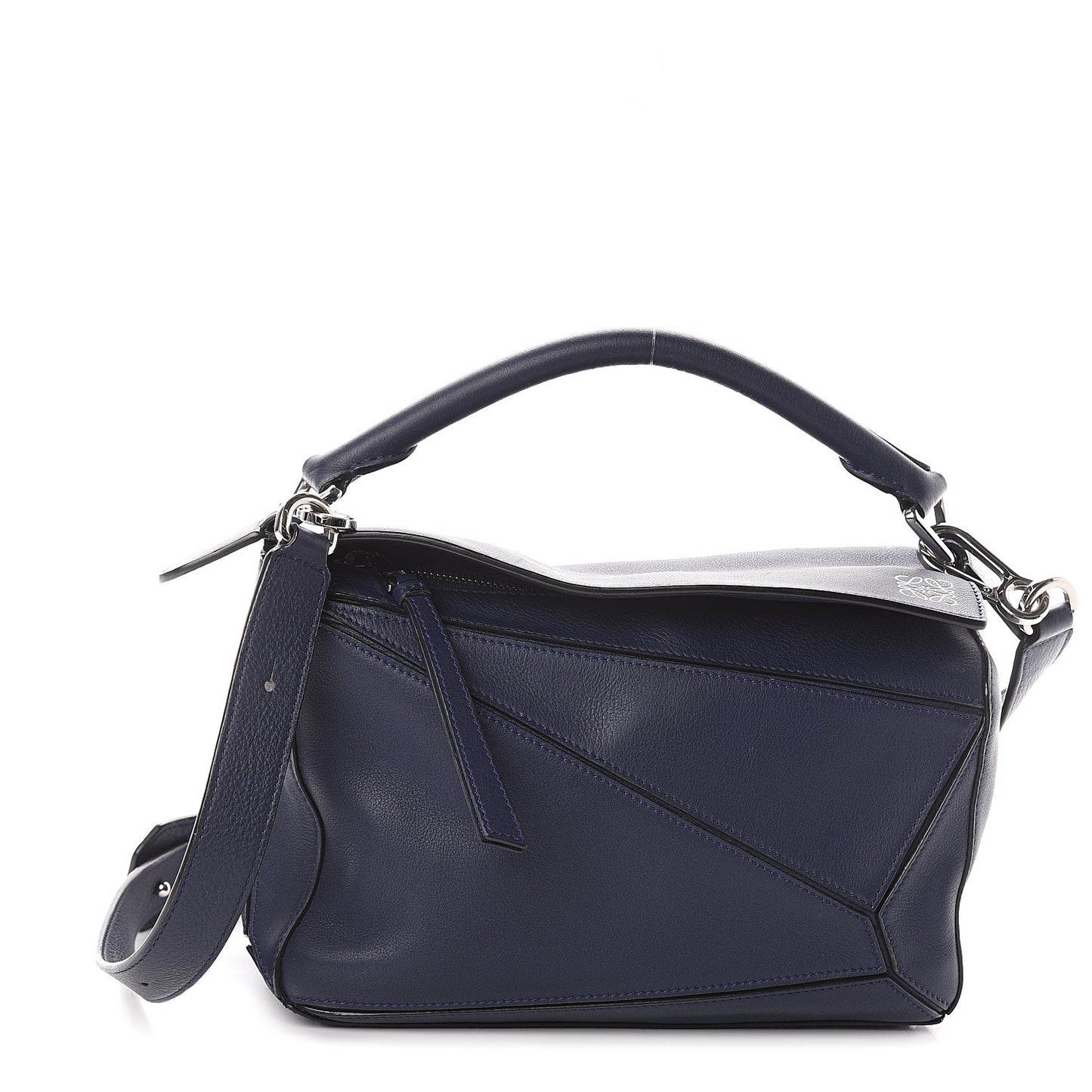Calfskin Small Puzzle Bag Navy
