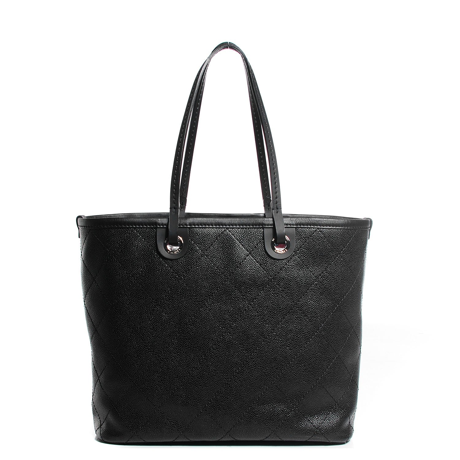 Chanel Grained Calfskin Shopping Fever Tote Black 1 of 7
