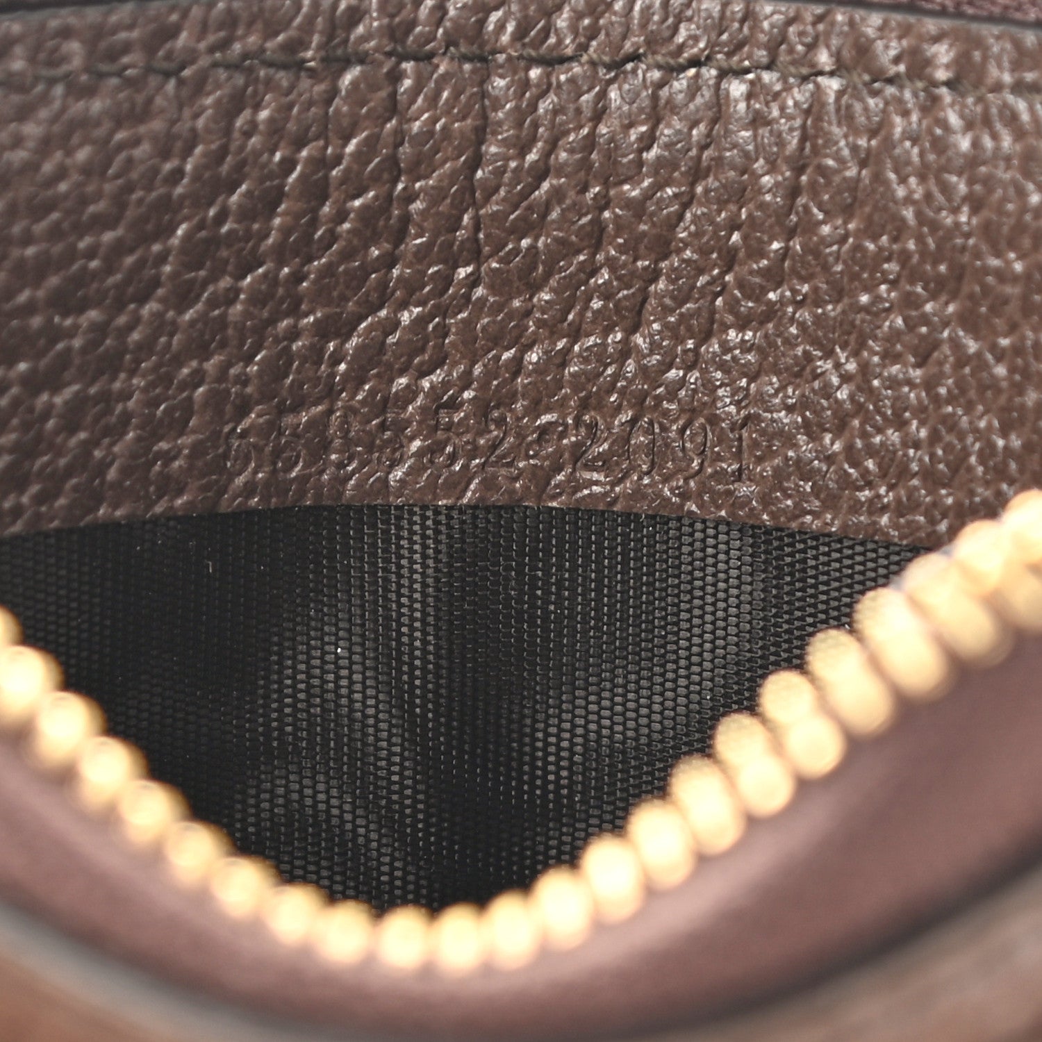 Gucci GG Supreme Monogram Textured Dollar Calfskin Web Ophidia Zip Around Card Case Wallet Beige Ebony New Acero 7 of 8