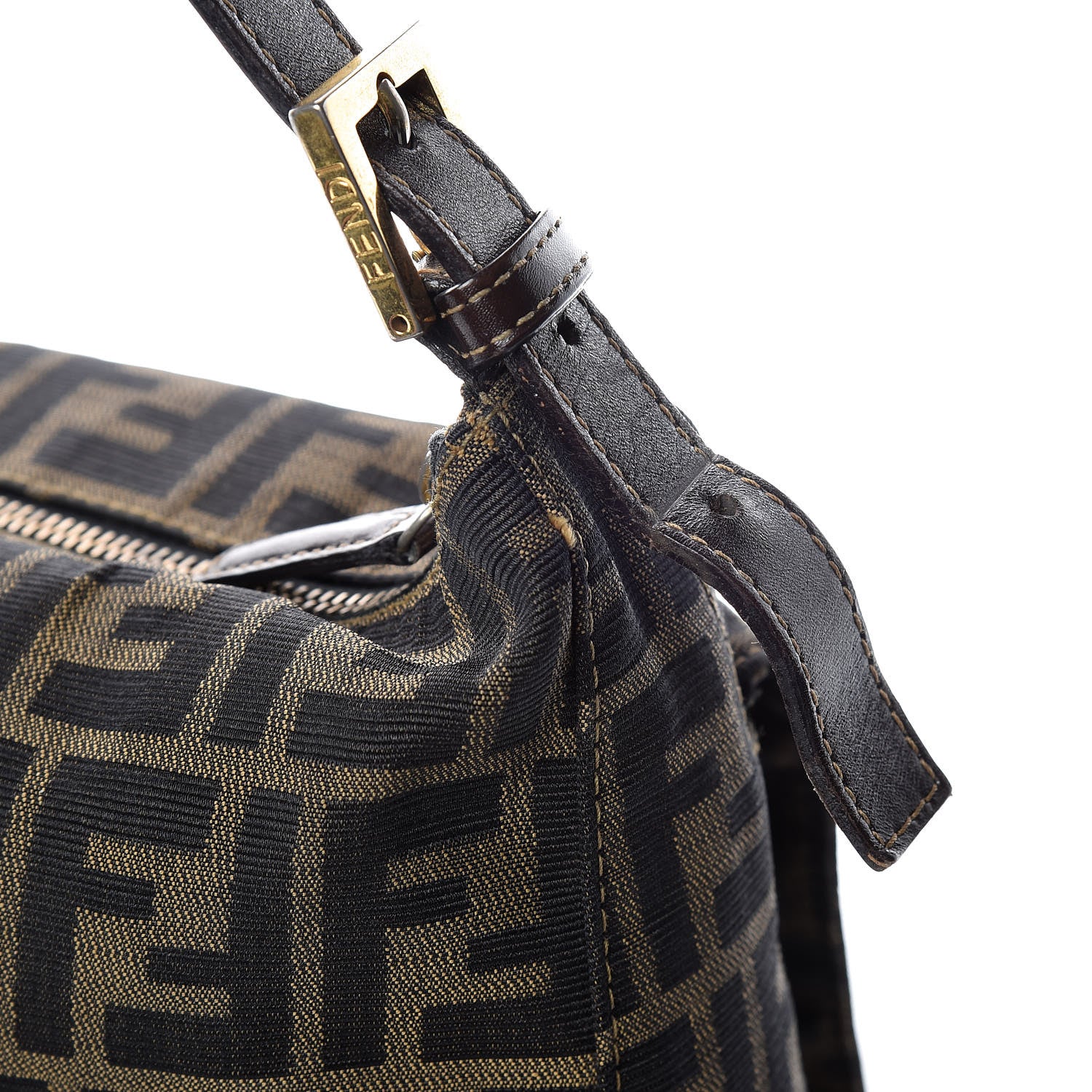 Fendi Zucca Shoulder Bag Tobacco 14 of 21