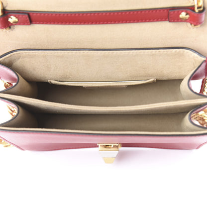 Fendi Vitello Liberty FF 1974 Embossed Small Kan I Shoulder Bag Fragola 4 of 8