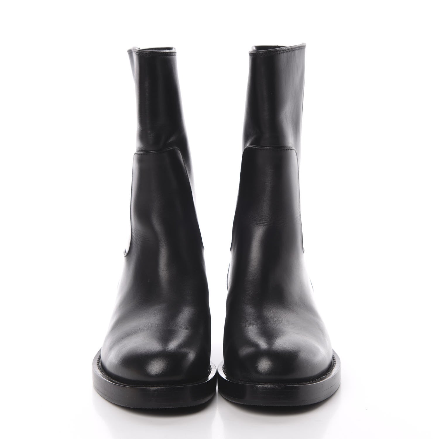 Louis Vuitton Calfskin Overdrive Flat Half Boots 35 Black 2 of 8