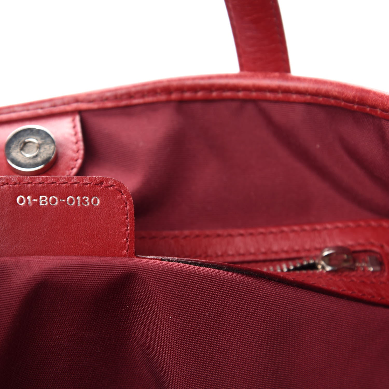 Christian Dior Coated Canvas Cannage Medium Panarea Tote Red 12 of 13