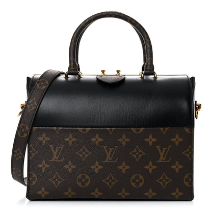 Louis Vuitton Calfskin Monogram Speedy Doctor 25 Black 1 of 33