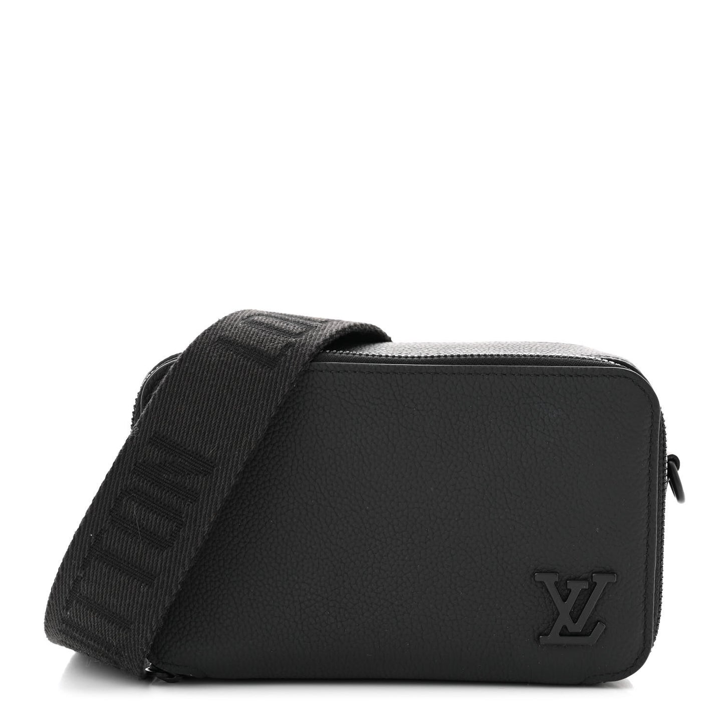 Calfskin Aerogram Alpha Wearable Wallet Black