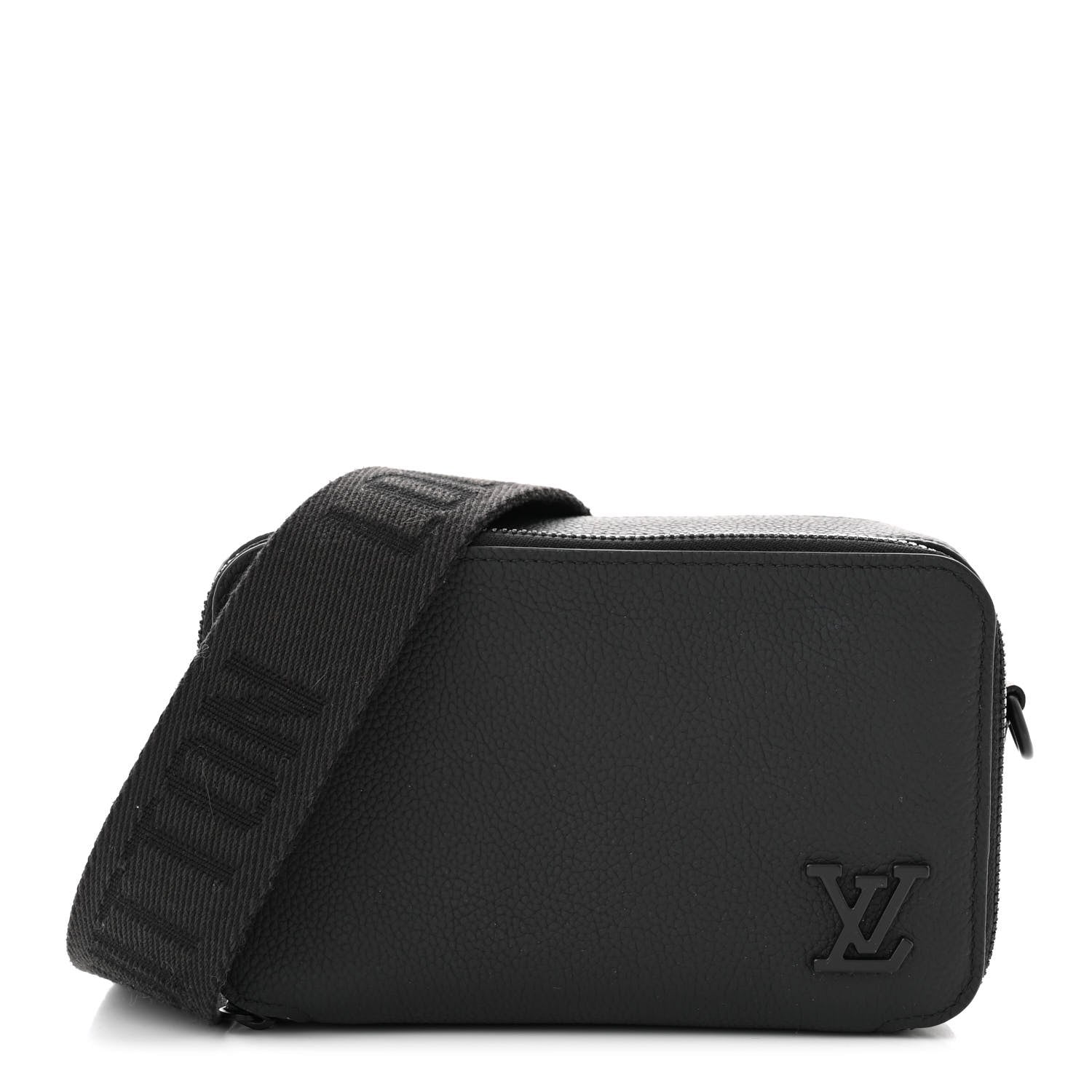 Louis Vuitton Calfskin Aerogram Alpha Wearable Wallet Black 1 of 11