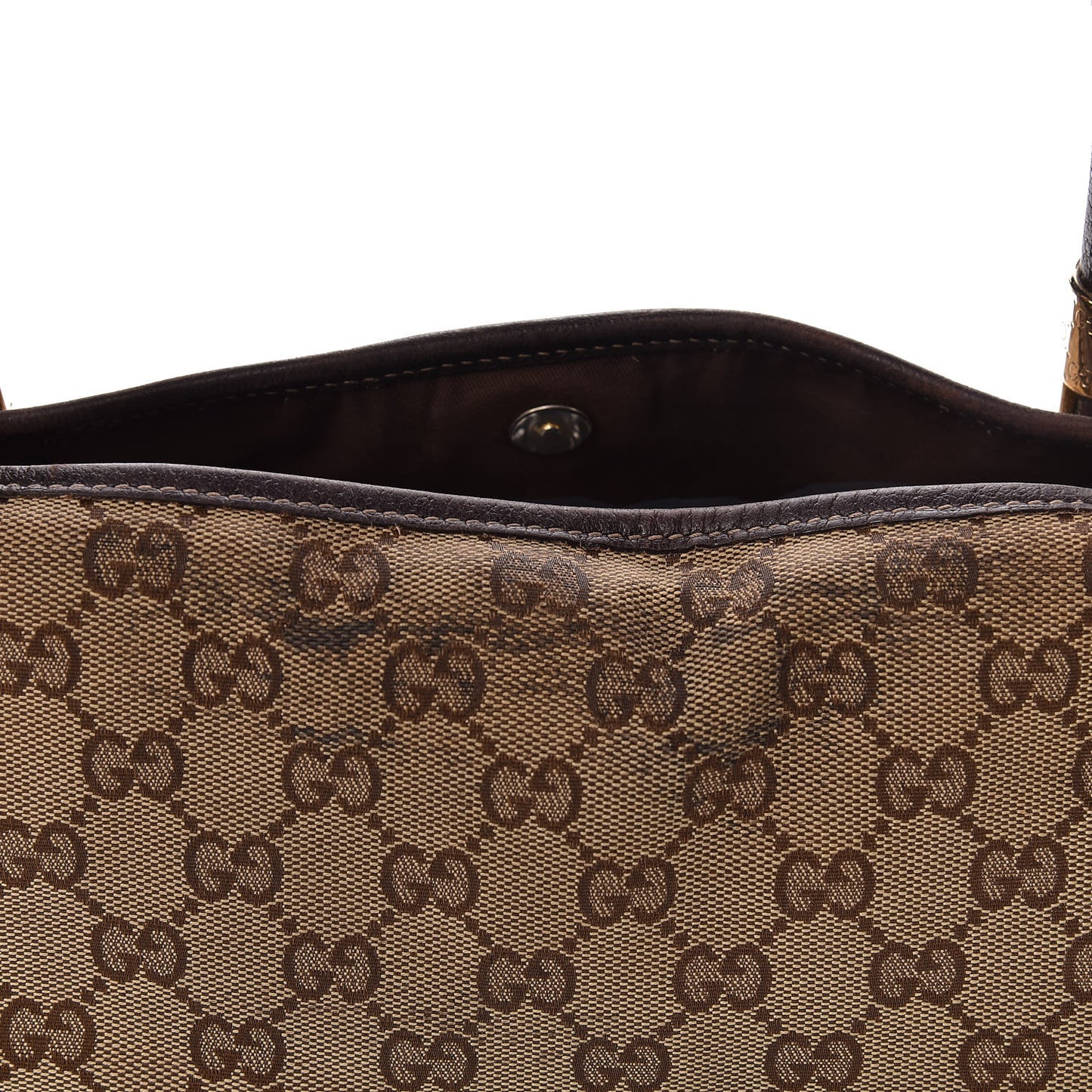 Monogram Web Tote Brown