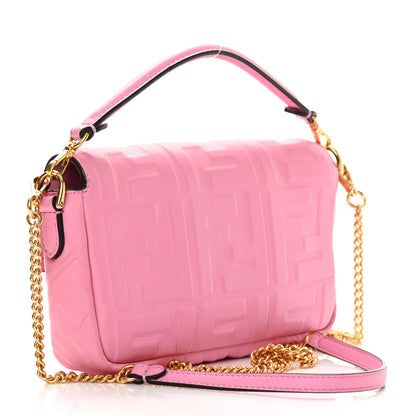 Fendi Nappa FF 1974 Embossed Mini Baguette Lollypop 3 of 13