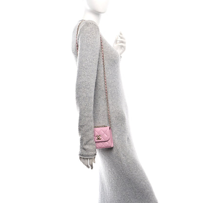 Chanel Lambskin Quilted Mini Trendy CC Clutch With Chain Pink 2 of 10