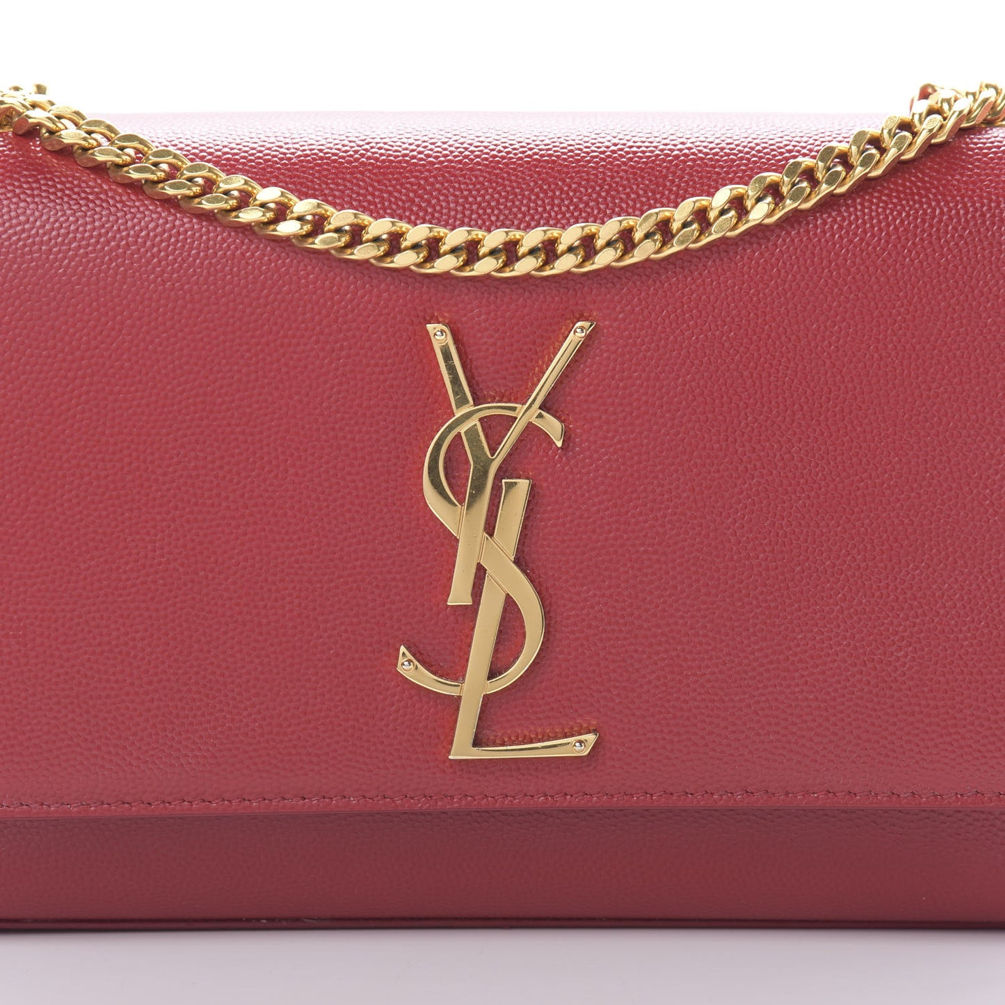 Grain De Poudre Small Monogram Kate Satchel Red